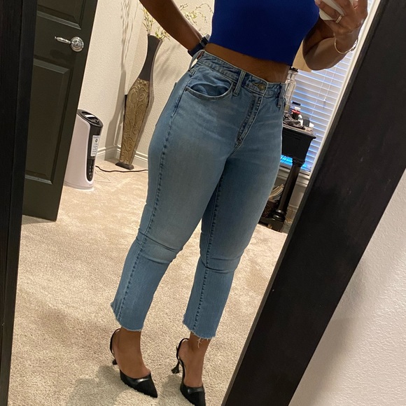 Universal Thread High Rise Kick Boot Crop Jeans - Picture 2 of 6